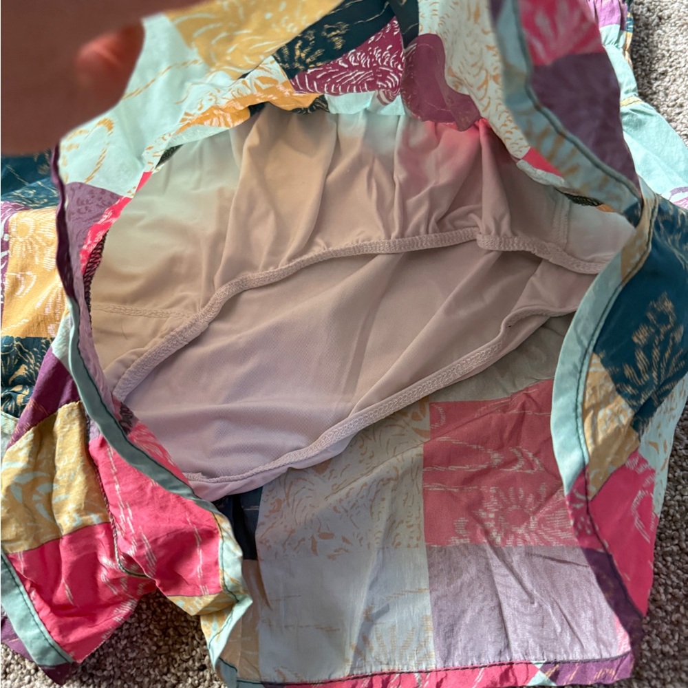 FREE PEOPLE Way Home Shorts Patchwork Multicolor FP Movement x Anthropologie L - Picture 6 of 6